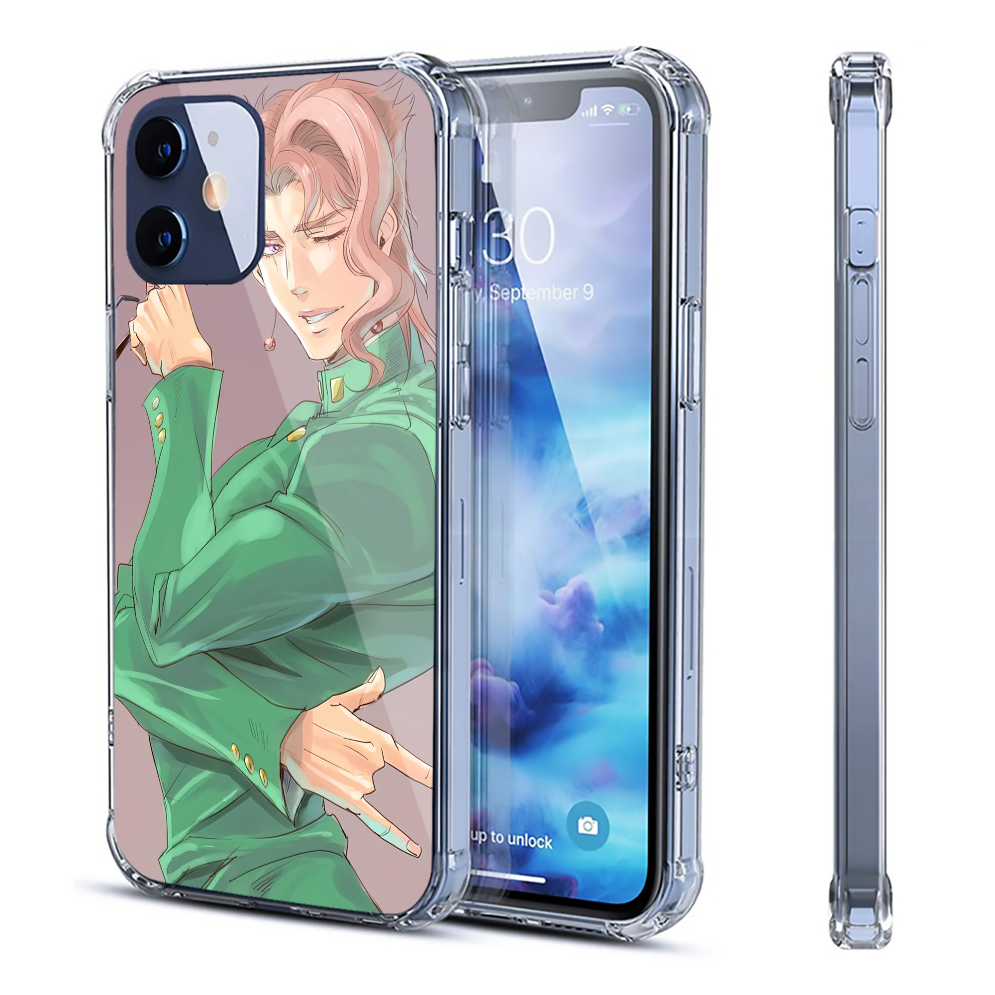 （画像用） ジョジョの奇妙な冒険 JoJo's Bizarre Adventure 【iPhone 12シリーズ対応】透明スマホケース（クリアソフトケース）